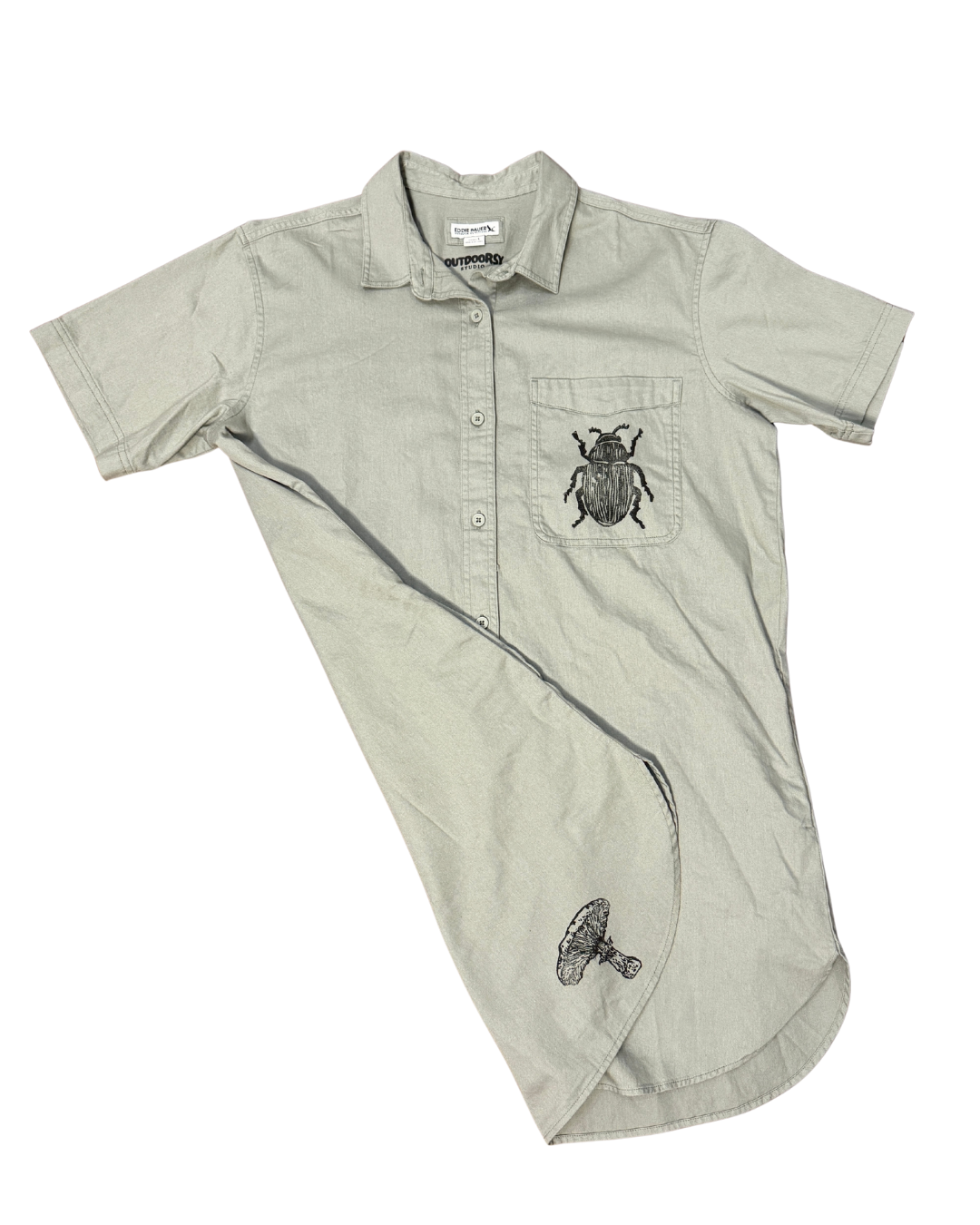 Nature Button Down Dress