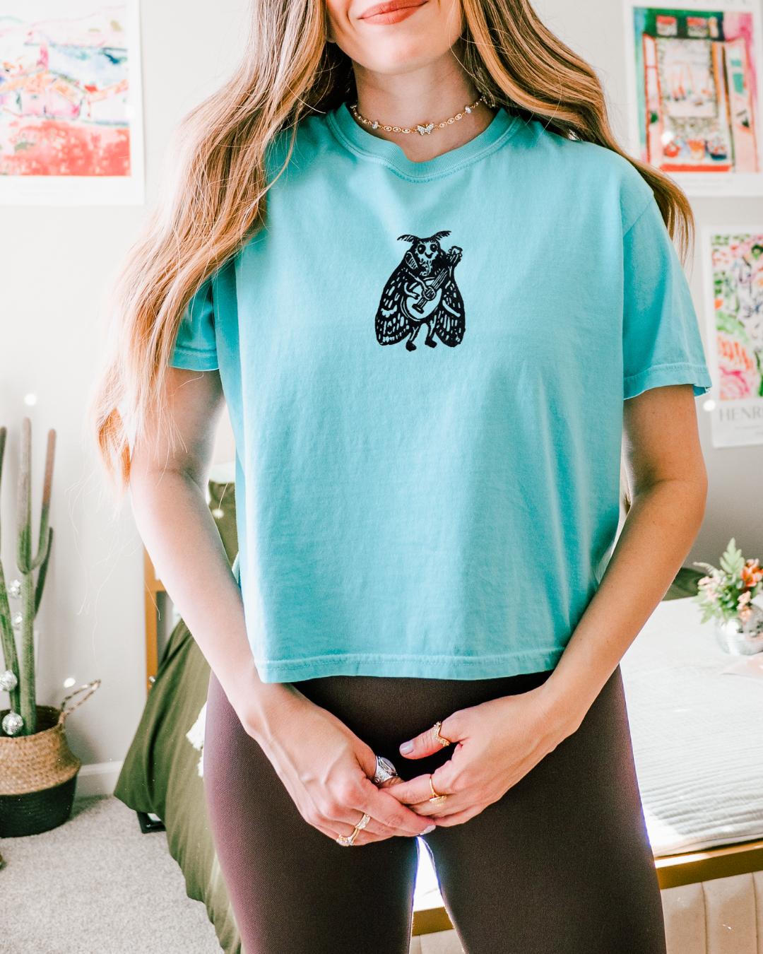 Musical Moth Crop Top