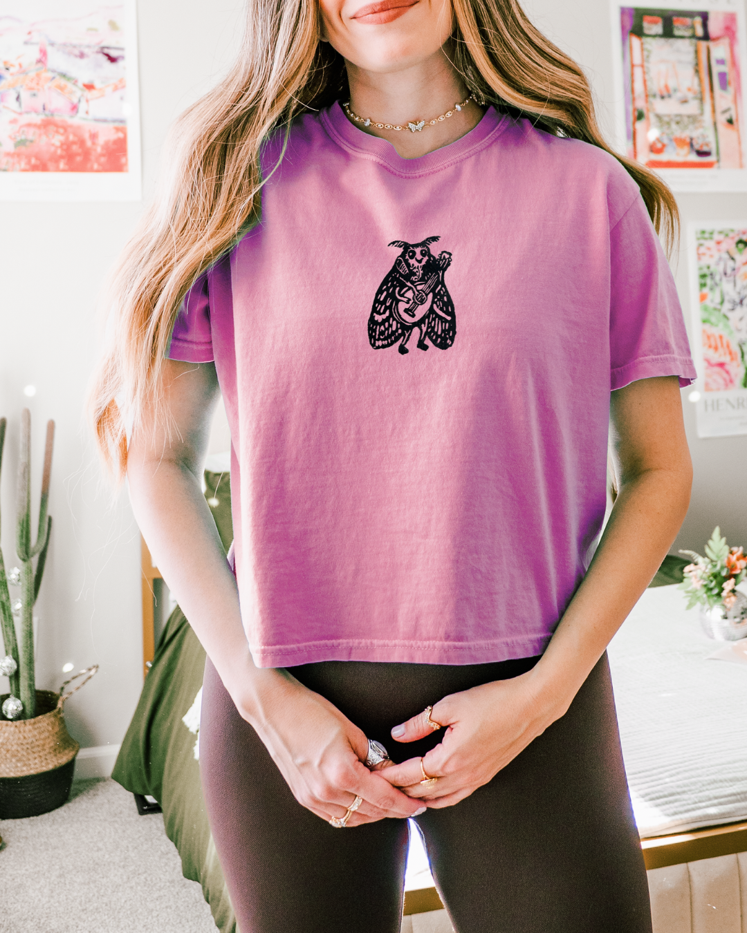 Musical Moth Crop Top