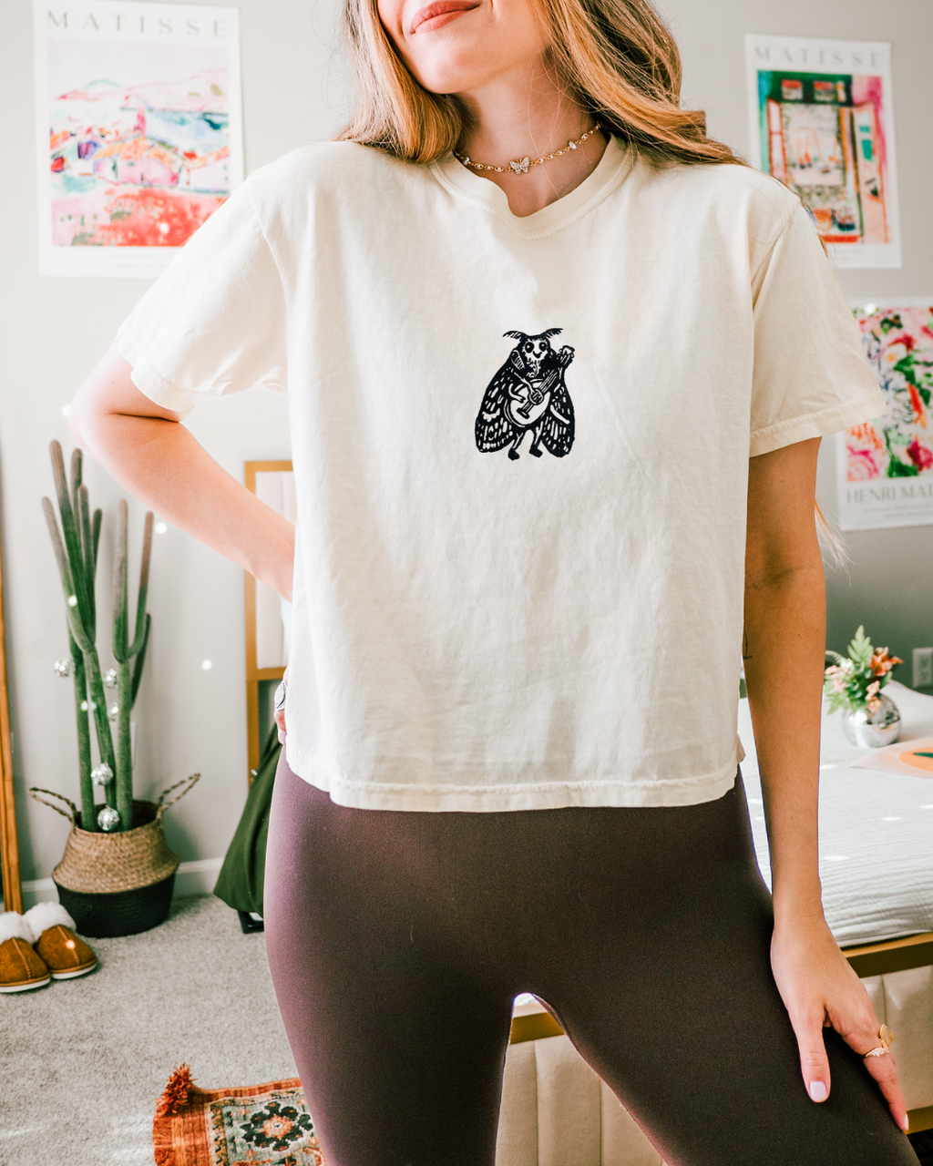 Musical Moth Crop Top