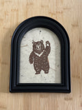 I Choose The Bear Framed