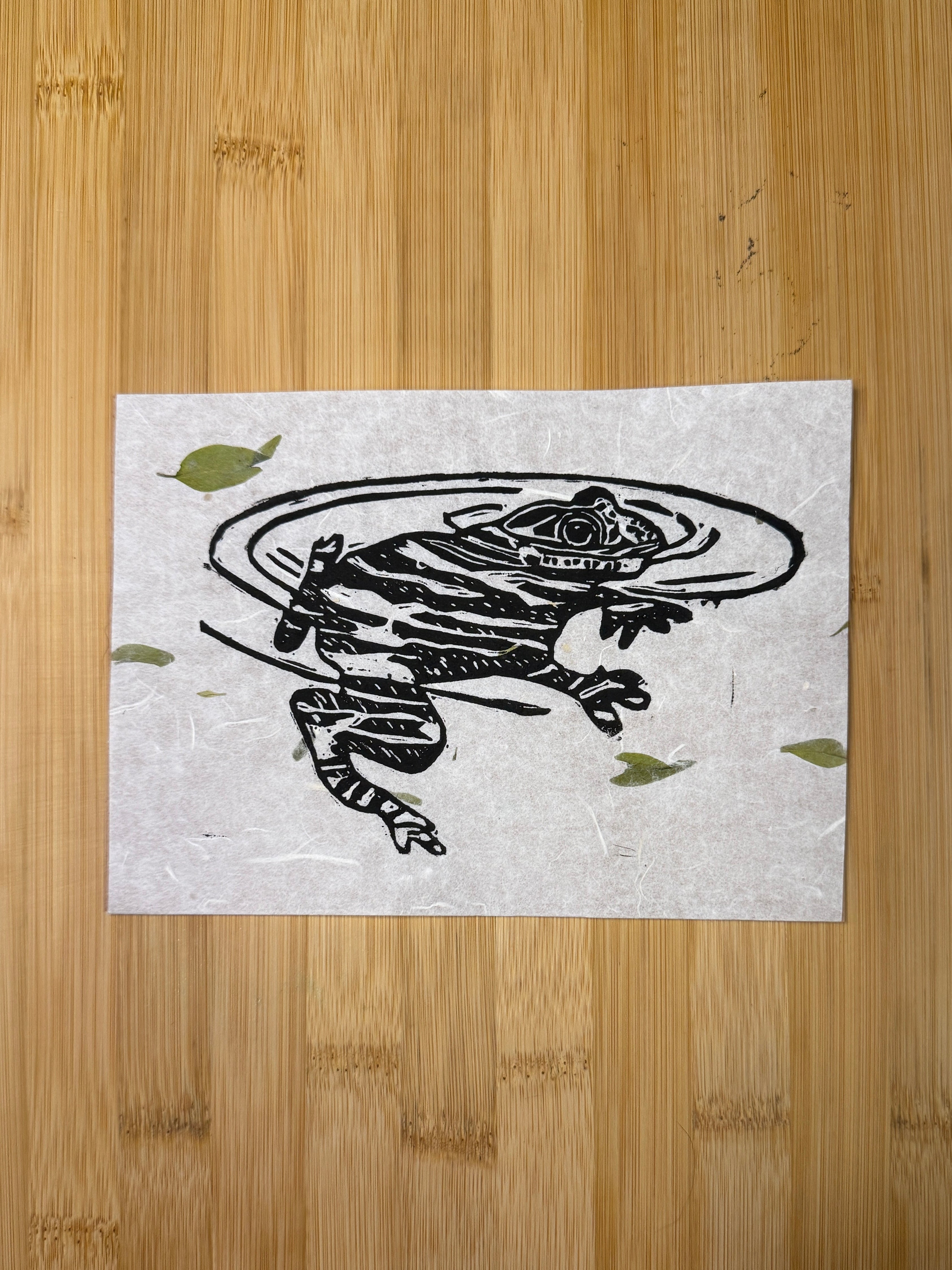 Pond Frog Print