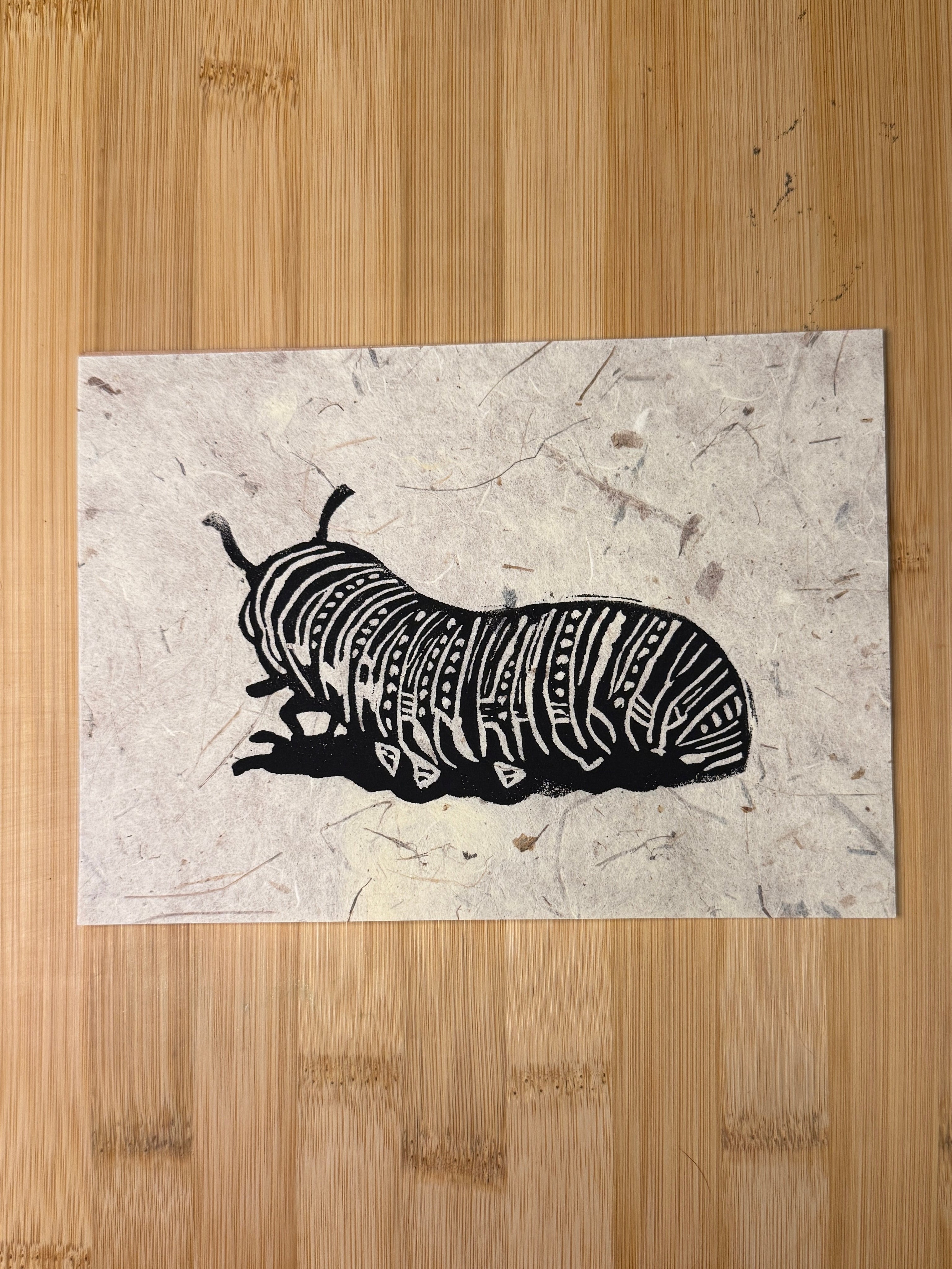 Caterpillar Print
