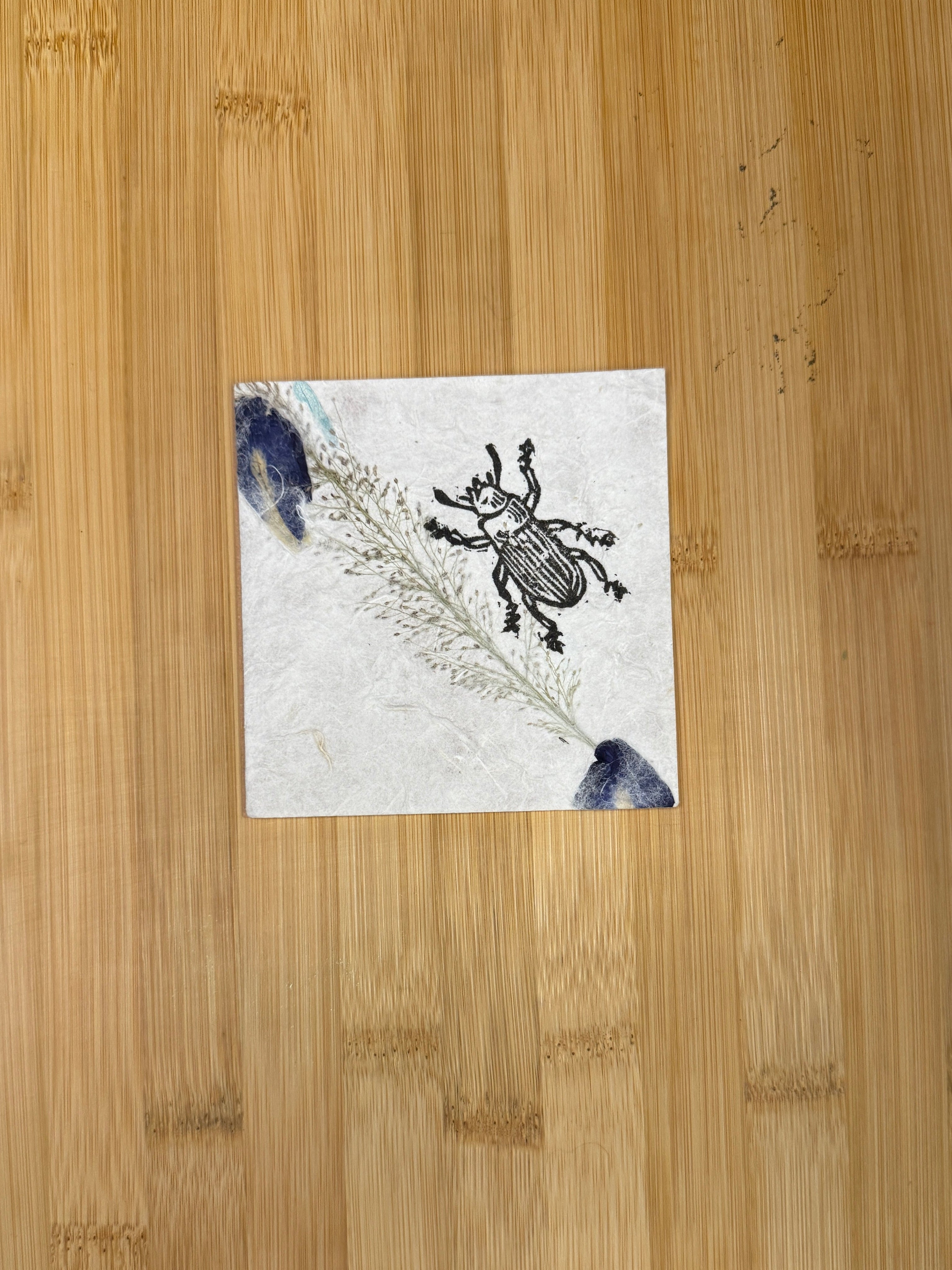 Beetle Floral Print