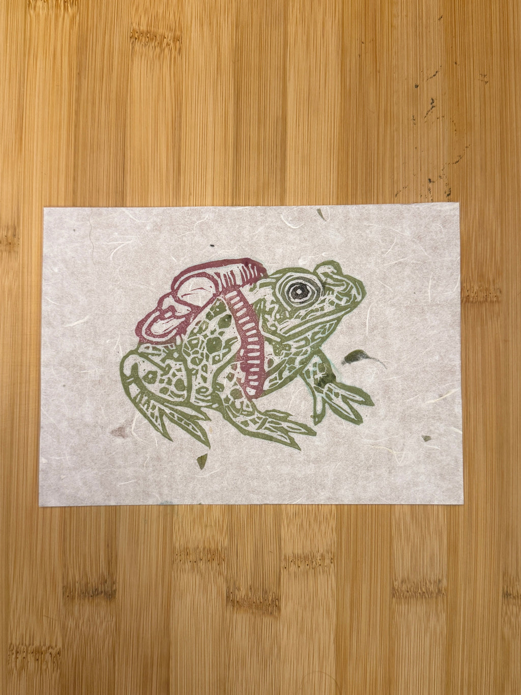Hiking Frog Print
