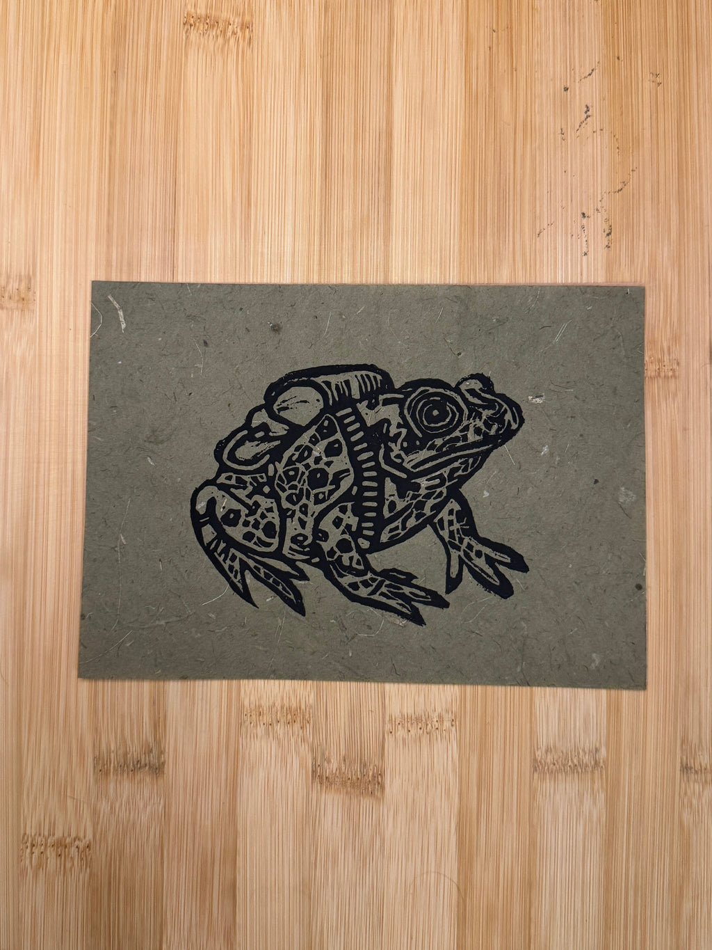 Hiking Frog Print
