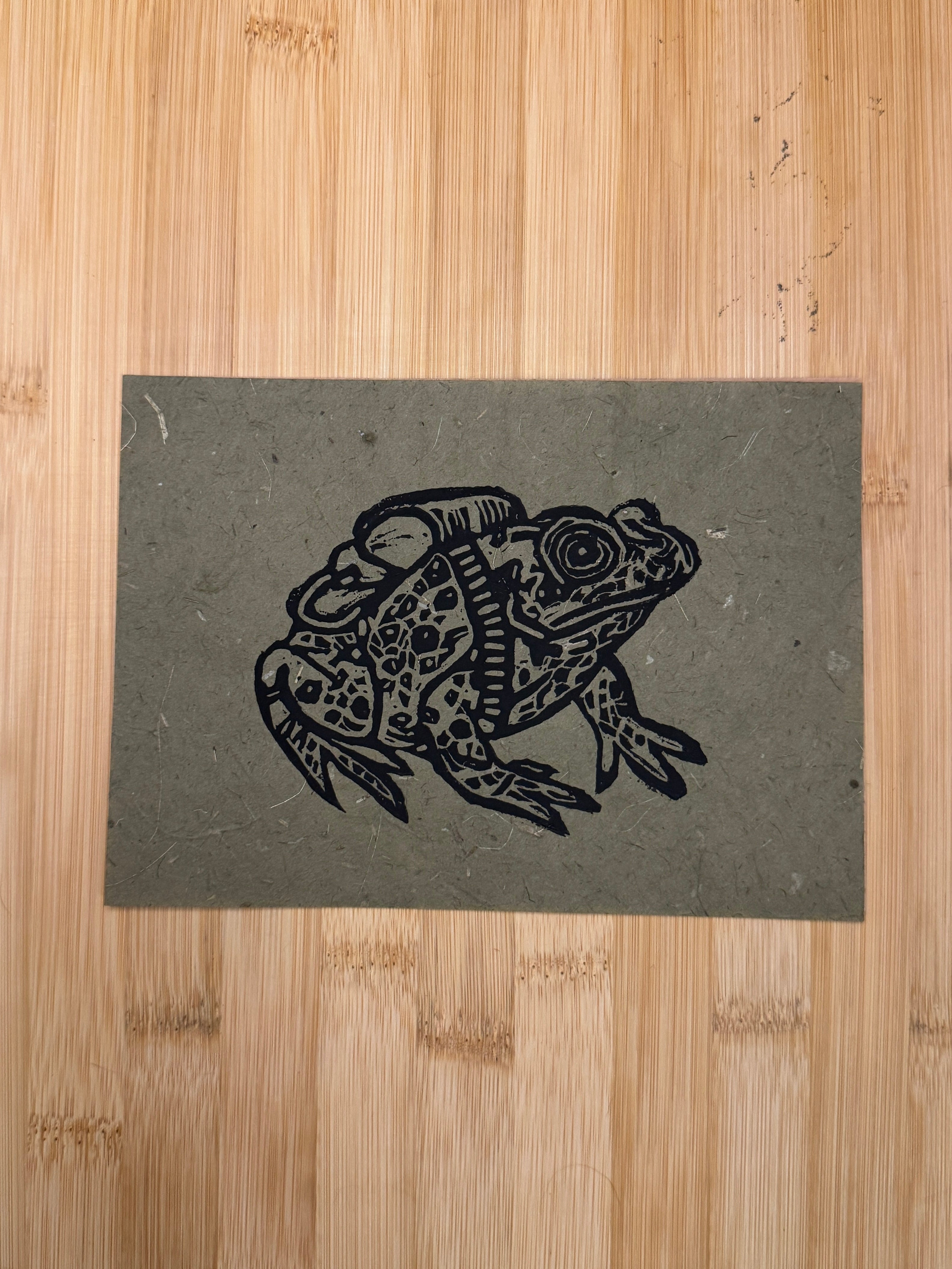 Hiking Frog Print