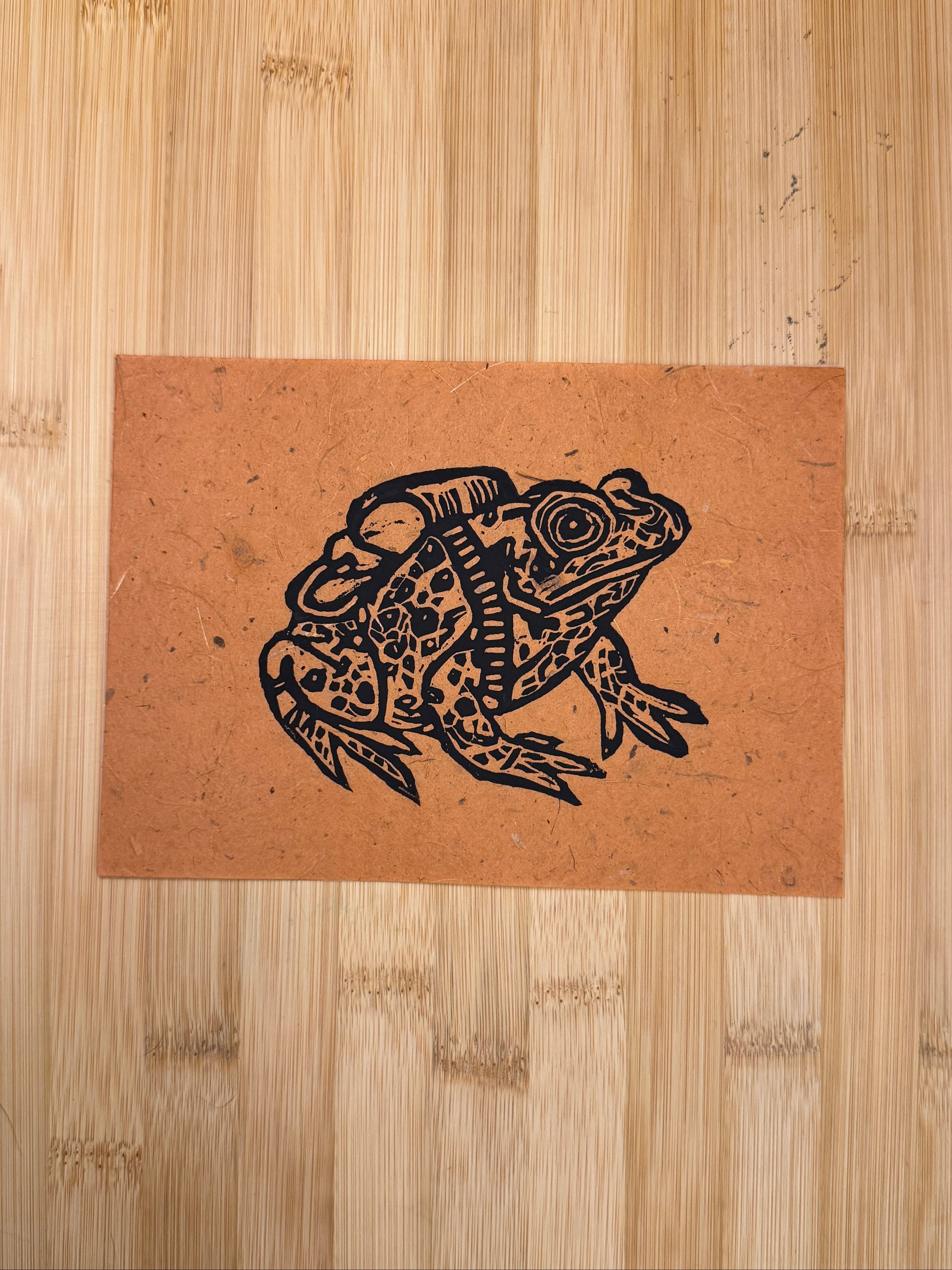 Hiking Frog Print