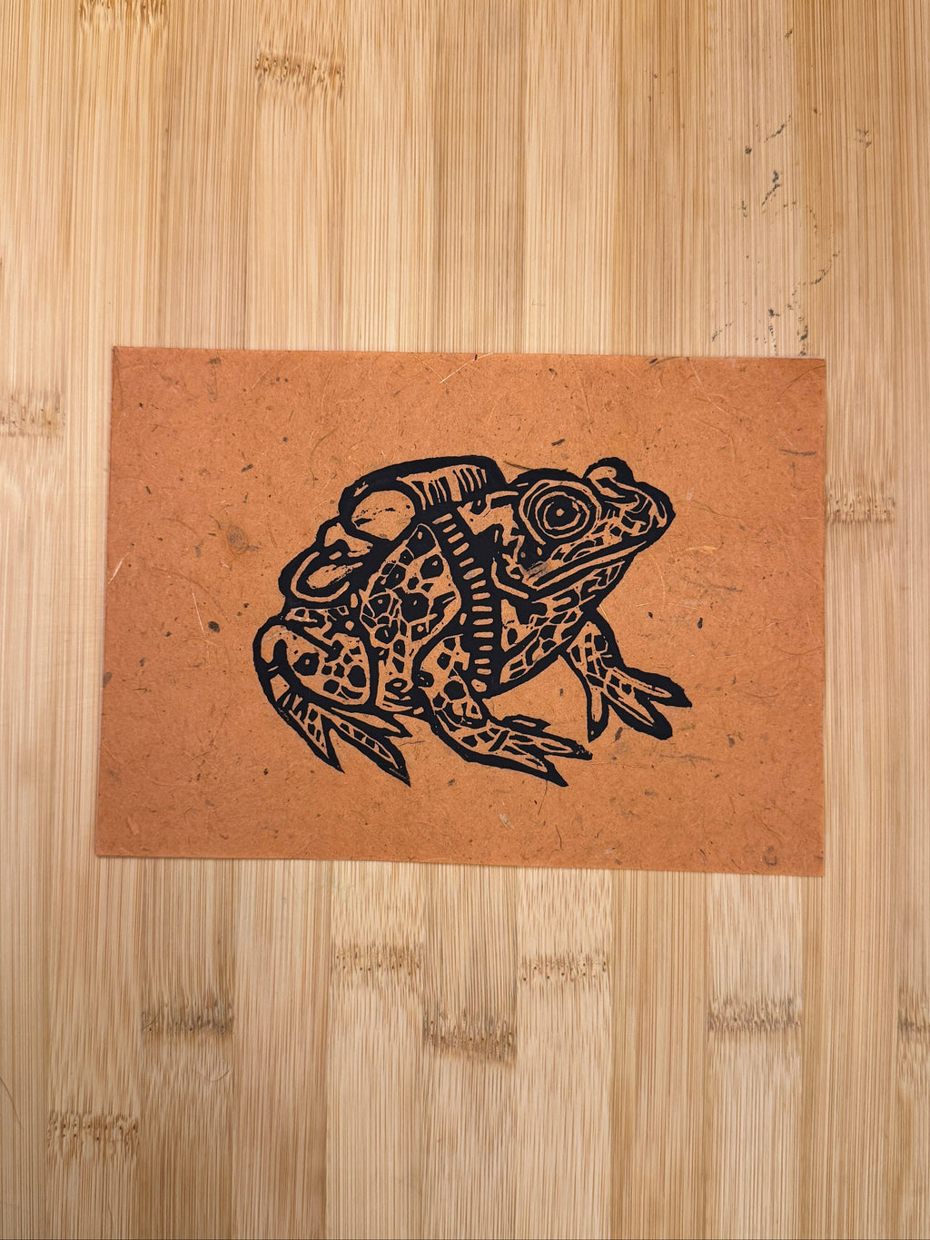 Hiking Frog Print