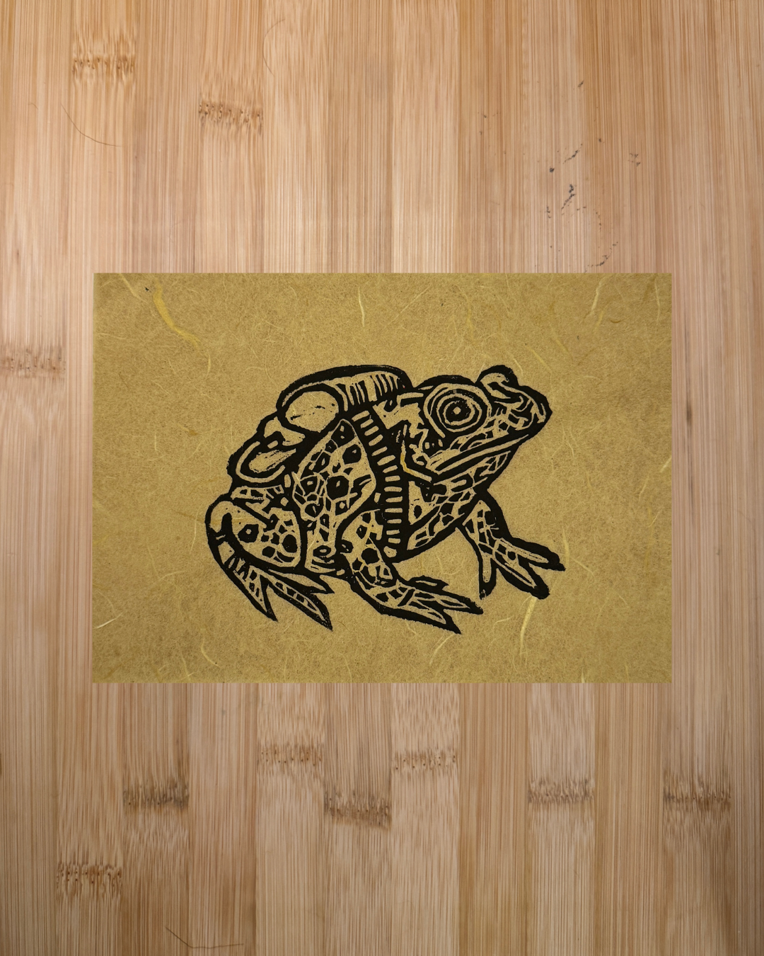 Hiking Frog Print